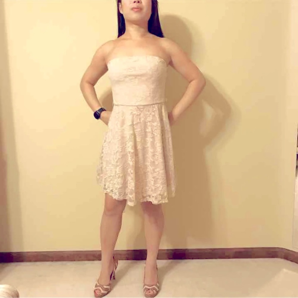 Nude Lace Dress
